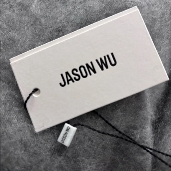 Jason Wu Soft Gray V-Neck Sweater - Picture 8 of 9